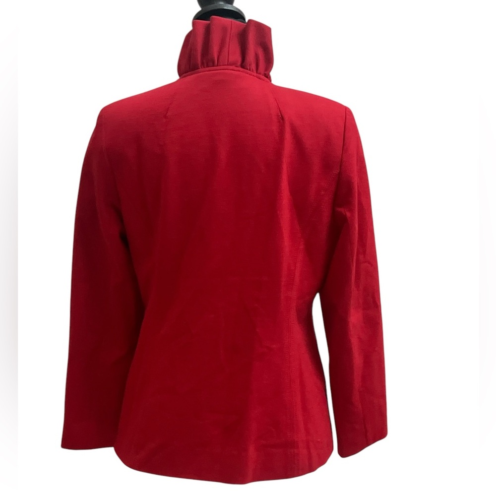 Ruffle Trimmed Statement Blazer - image 2